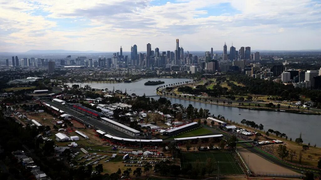 Skyline di Melbourne, dove sorge il circuito di Albert Park