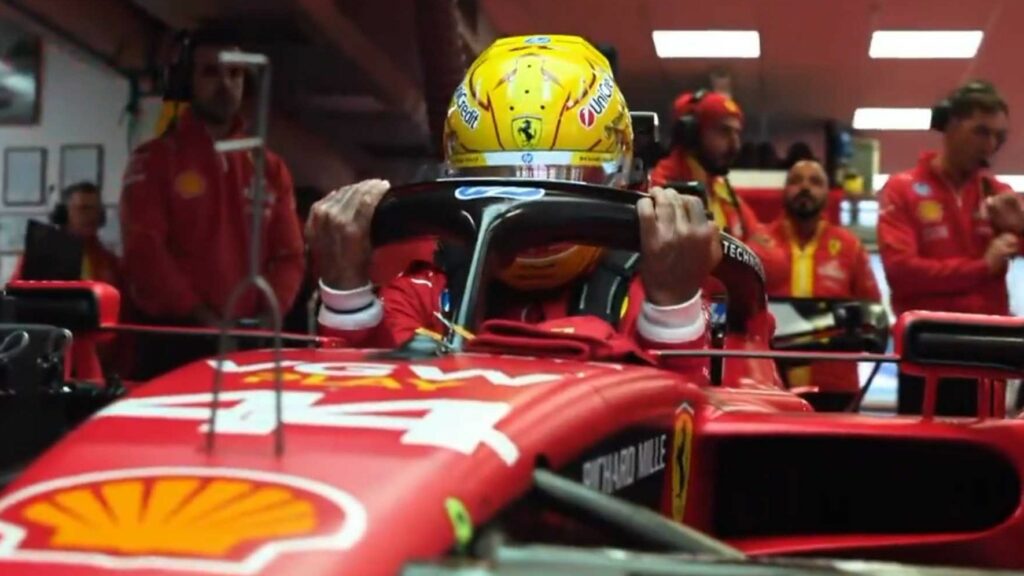 Lewis Hamilton test Ferrari