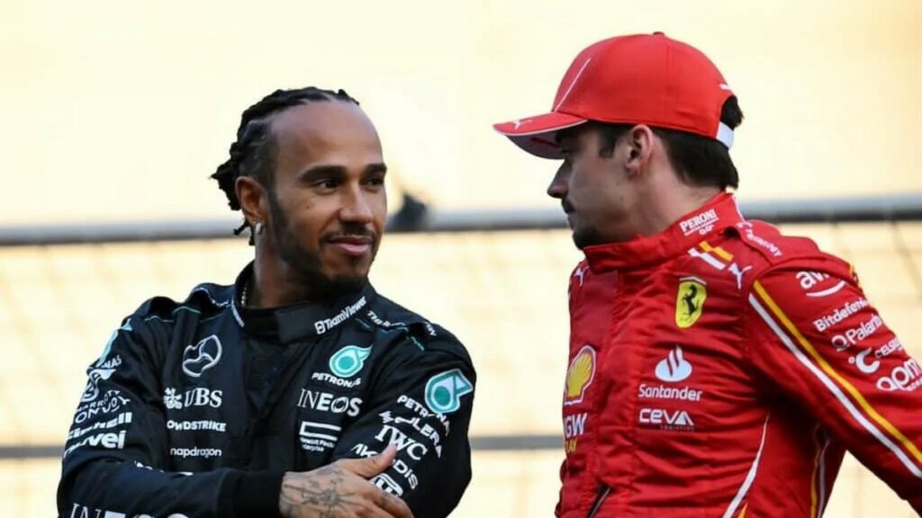 Lewis Hamilton e Charles Leclerc