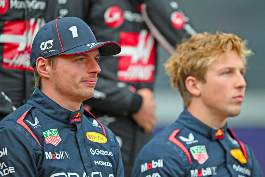 Max Verstappen Liam Lawson Red Bull F1