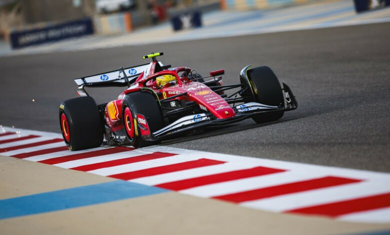 Test Bahrain F1 2025 Lewis Hamilton prende confidenza con la SF-25