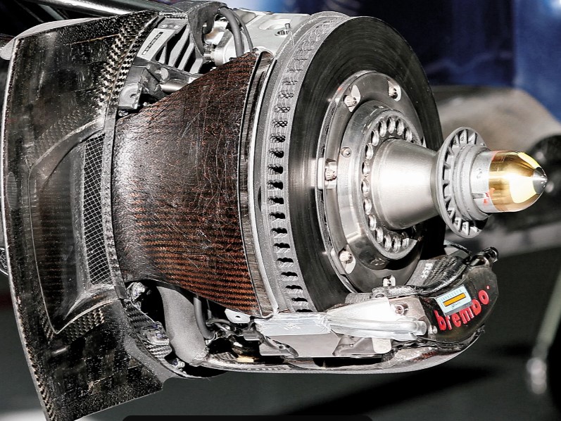 Sistema frenante per le monoposto di F1 progettato e realizzato dalla Brembo