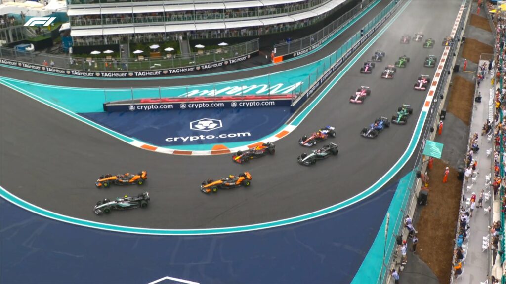 Partenza gara sprint F1 GP Miami