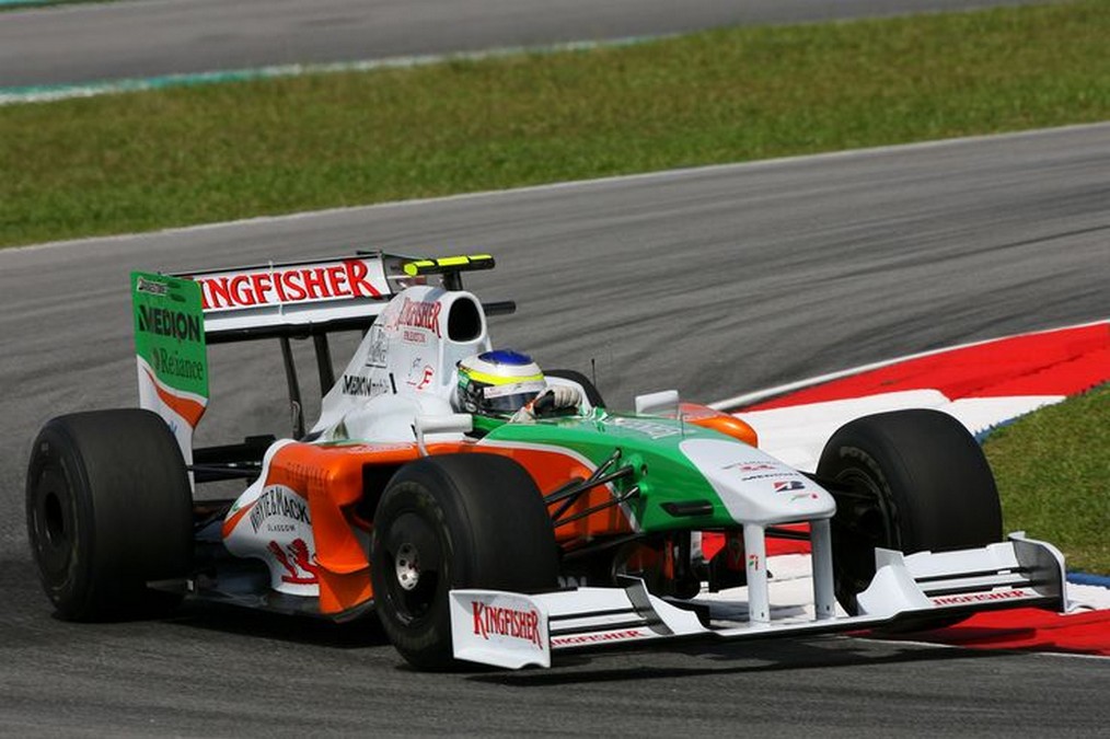 Piloti italiani pole position F1, Giancarlo Fisichella durante il GP del Belgio del 2009
