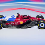 nuova Livrea Ferrari SF-25 GP Miami vista laterale