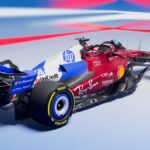 Livrea Ferrari SF-25 GP Miami vista posteriore 3/4