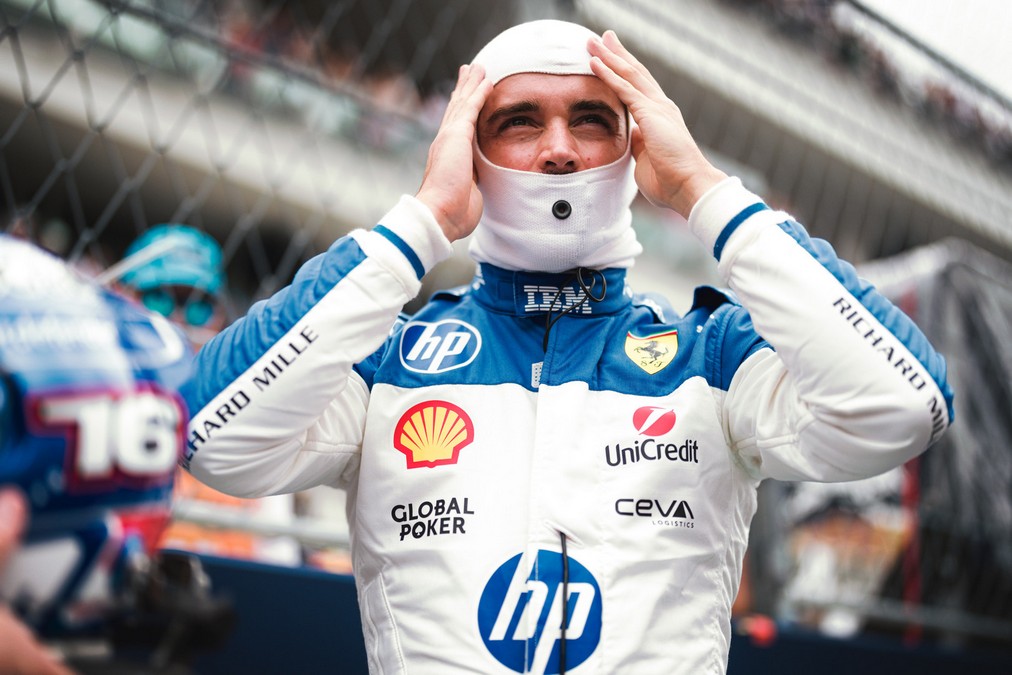 Charles Leclerc in preparazione per la gara di Miami dove non ha affatto brillato