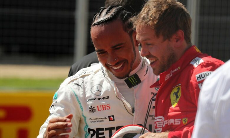 Sebastian Vettel Lewis Hamilton Ferrari