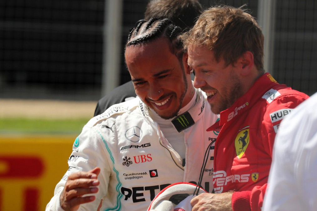Sebastian Vettel Lewis Hamilton Ferrari