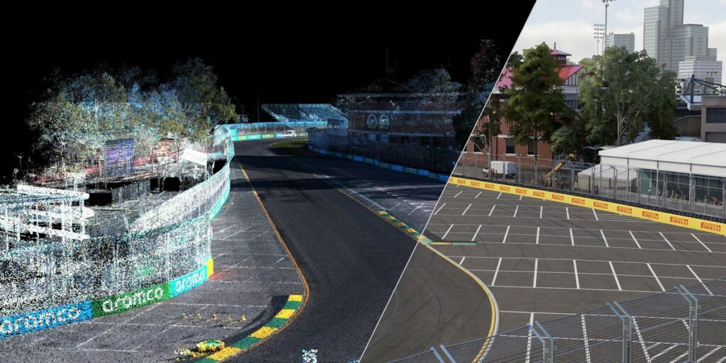 La tecnologia Lidar utilizzata nel videogioco "F1 25"