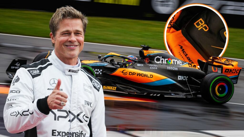 Brad Pitt test McLaren MCL60 F1