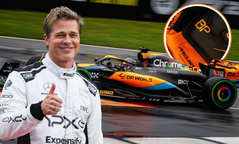 Brad Pitt test McLaren MCL60 F1
