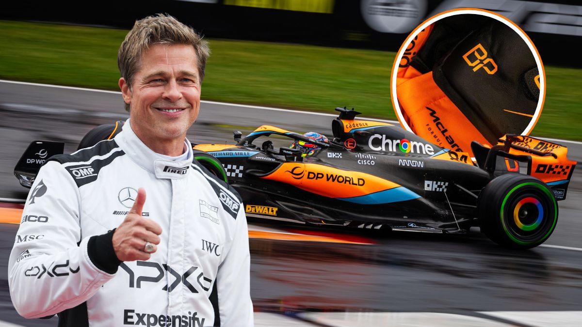 Brad Pitt test McLaren MCL60 F1