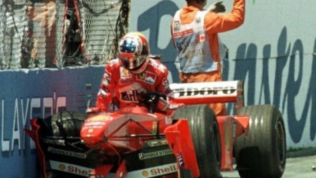 GP Canada F1 1999, GP del Canada 1999 con Michael Schumacher che ha firmato il "Muro dei Campioni"