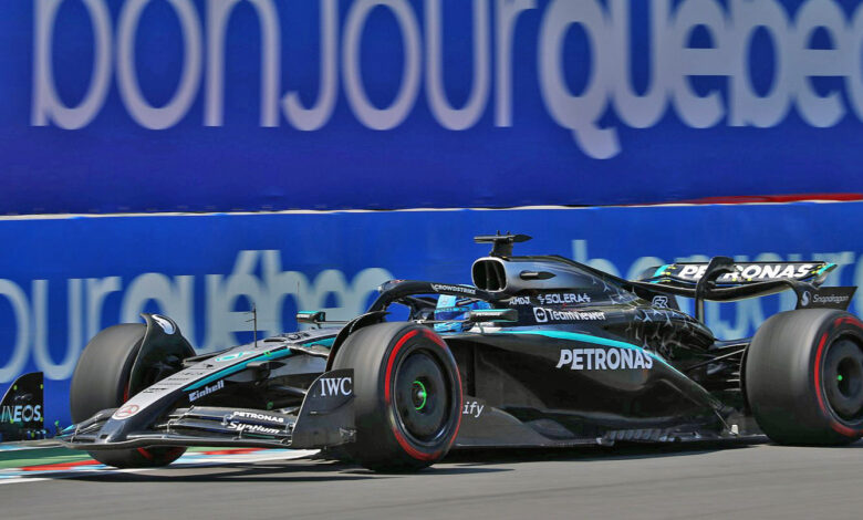 Russell Mercedes in pole al GP del Canada 2025