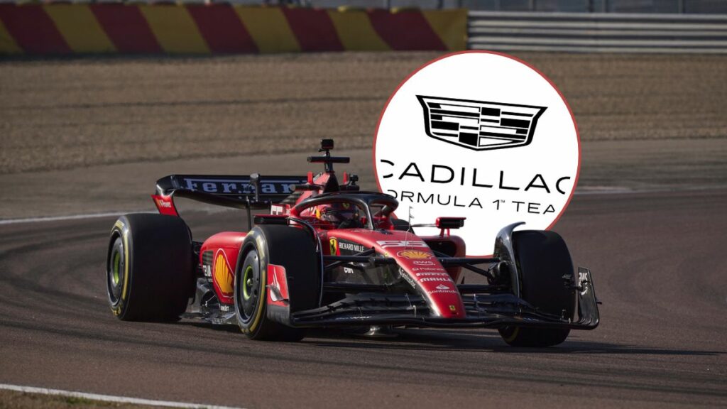 Cadillac test Ferrari F1