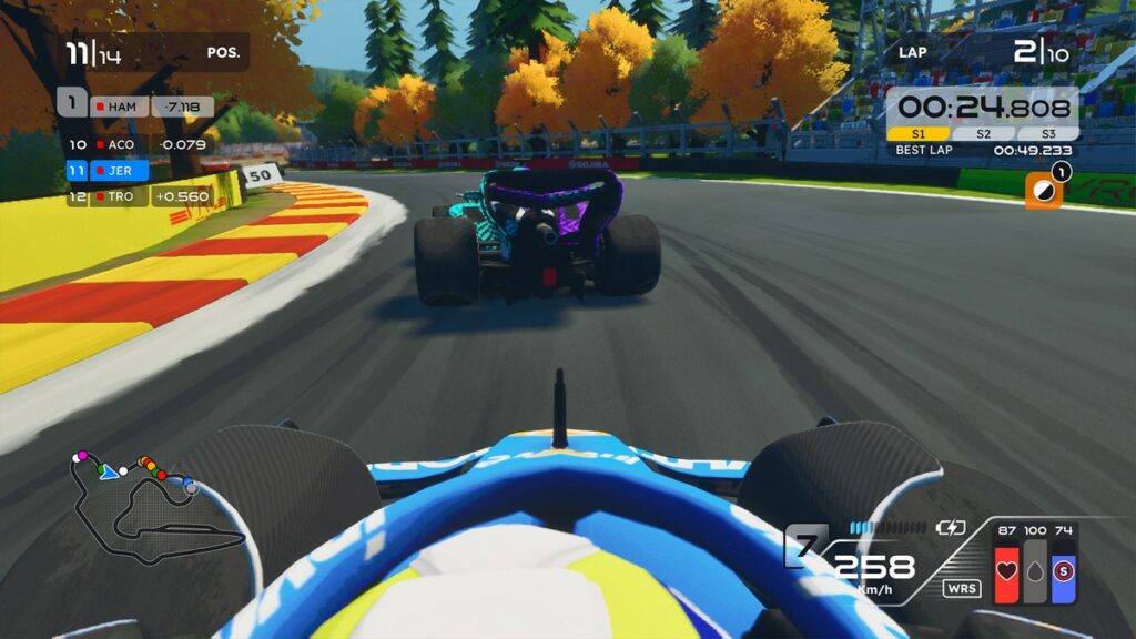 Visuale prima persona Formula Legends