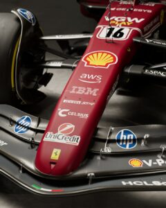 Dettagli ala anteriore, Ferrari F1 livrea Monza