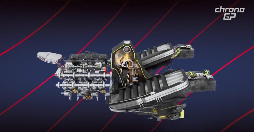 Full side view of the 2026 Ferrari Power Unit