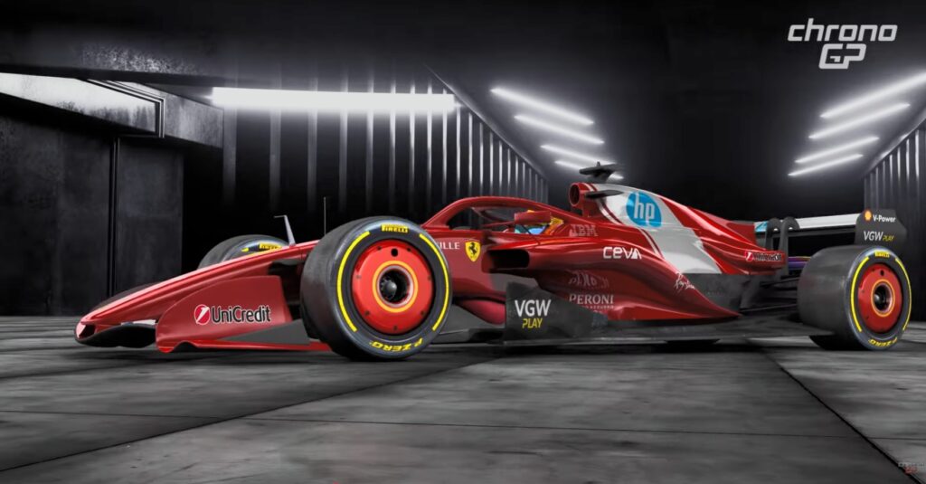 Render monoposto Ferrari F1 2026