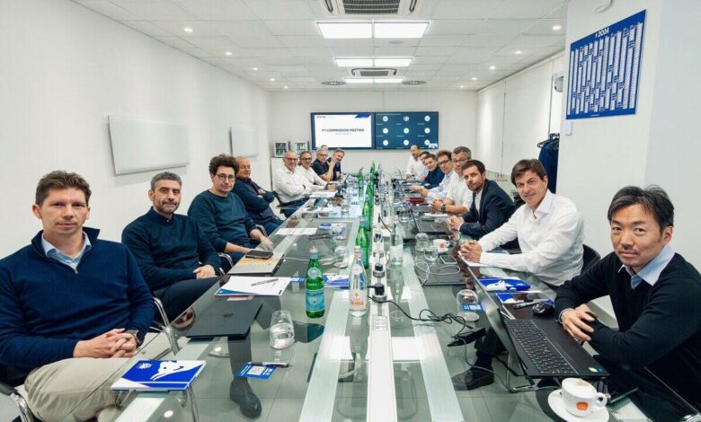 F1 Commission doppi pit-stop