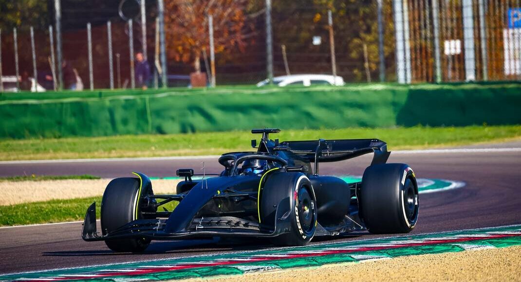 Test Cadillac Perez Ferrari Imola