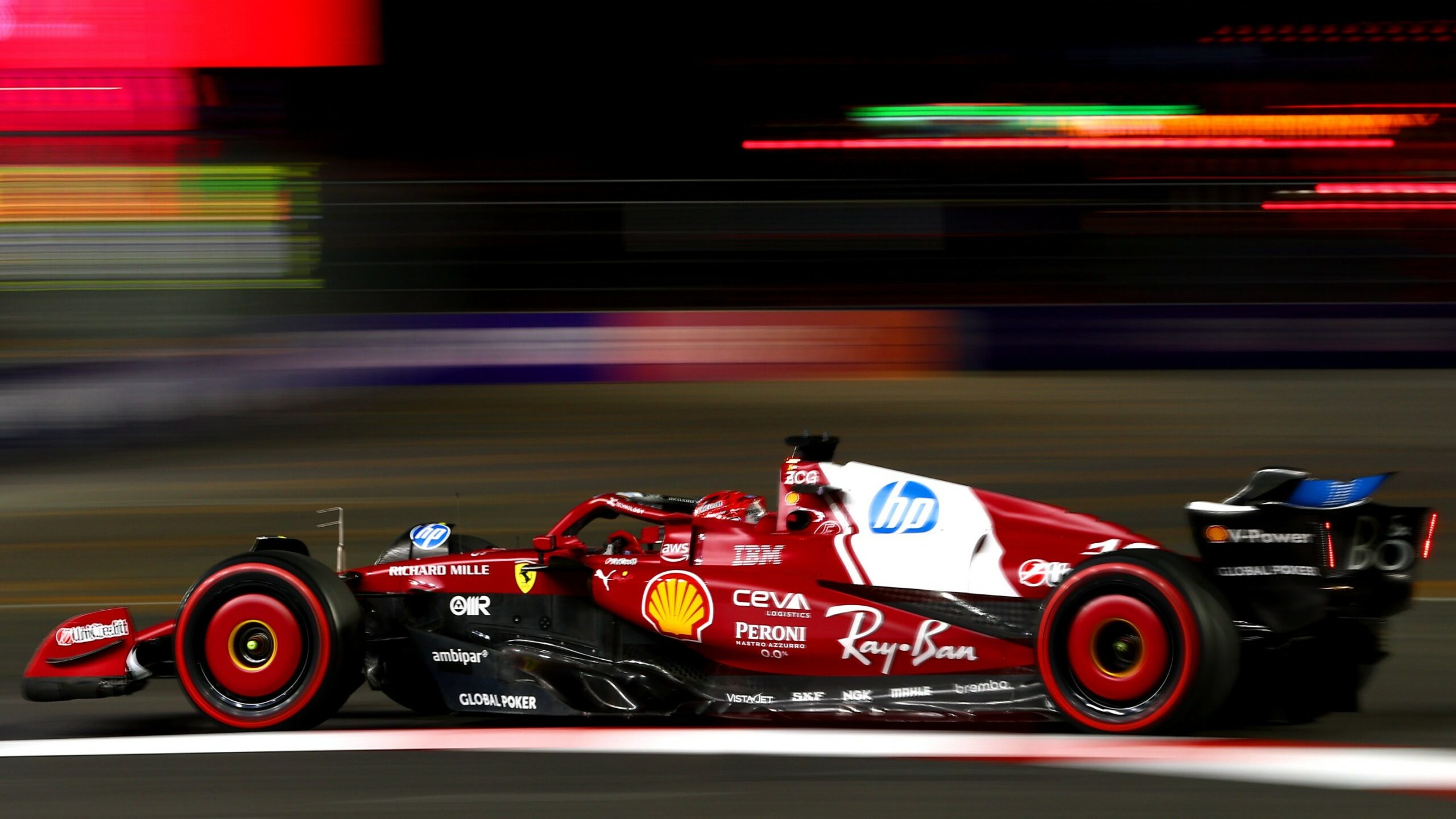 Prove Libere 1 GP Las Vegas Charles Leclerc Scuderia Ferrari