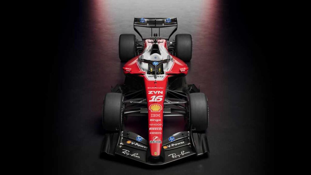 Ferrari SF-26 seen from the top front