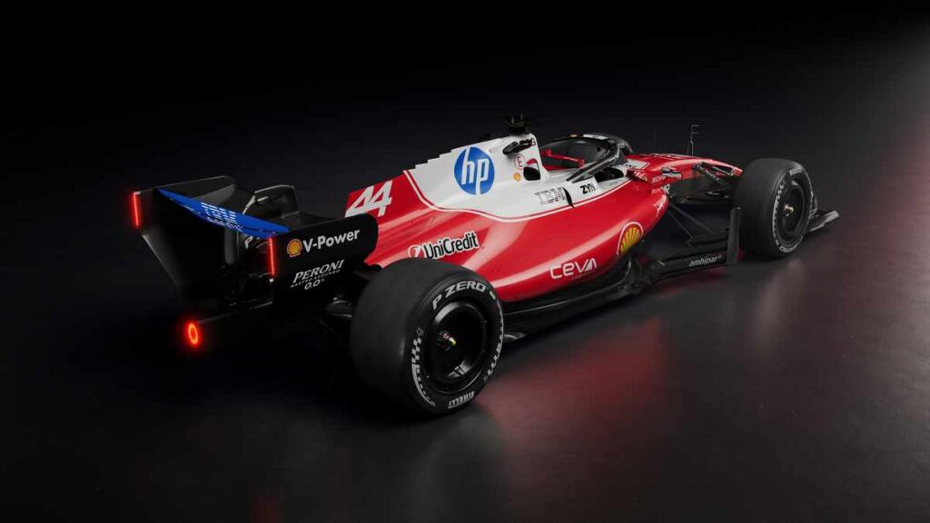 Ferrari SF-26 rear 3/4 view