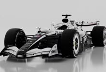 Cadillac F1 livrea speciale GP Miami con richiami alla bandiera americana statunitense