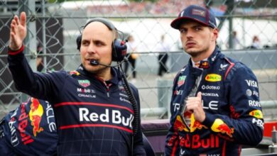 Gianpiero Lambiase Red Bull con Max Verstappen